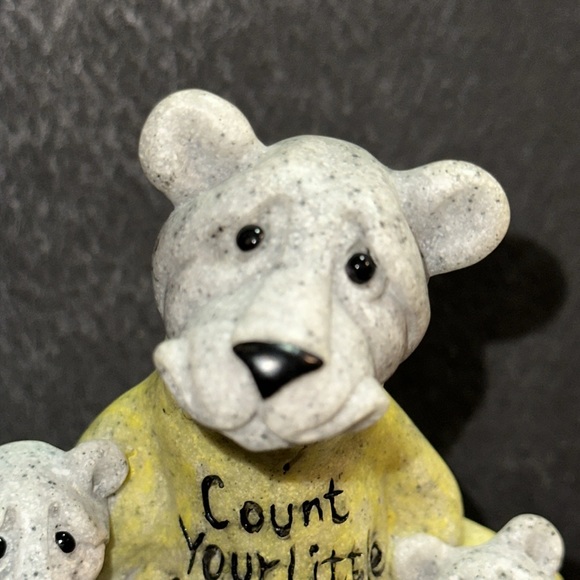 QUARRY CRITTERS ‘Count Your Blessings’ 2005 SECOND NATURE DESIGN Bear/cubs 45483 - Picture 6 of 7